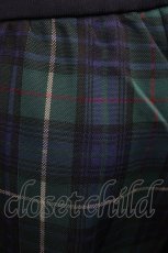 画像4: Jane Marple Dans Le Salon / Jacquard tartan check track pants M グリーン×ネイビー H-26-05-28-1017-JM-PA-AK-ZH (4)