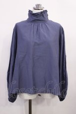 画像1: Jane Marple Dans Le Salon / ダブルフリルクランプルカラーブラウス M ブルーグレー H-26-05-28-1026-JM-BL-AK-ZH (1)