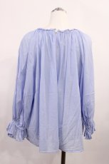 画像2: Jane Marple Dans Le Salon / Cotton voile fluffy blouse M ブルーグレー H-26-05-28-1029-JM-BL-AK-ZH (2)