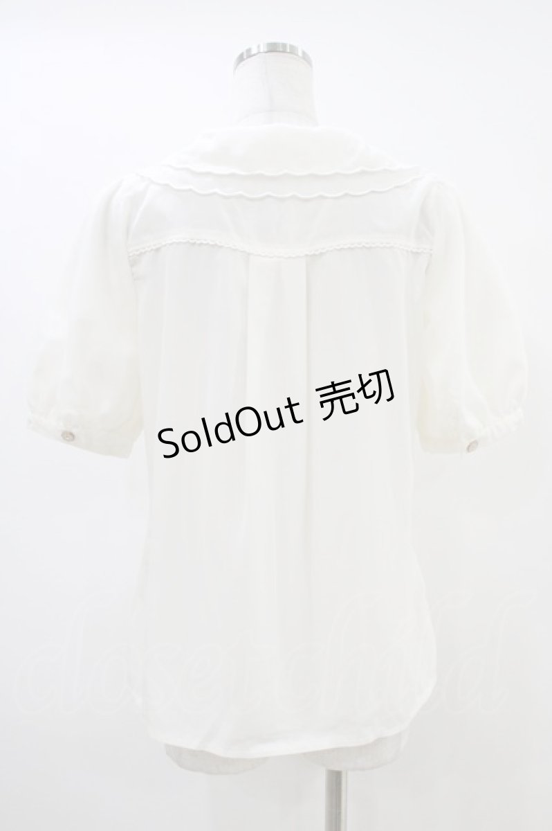 画像2: LIZ LISA / バラ刺繍スカラップブラウス 0 オフ H-26-05-28-053-LO-BL-NS-ZH (2)