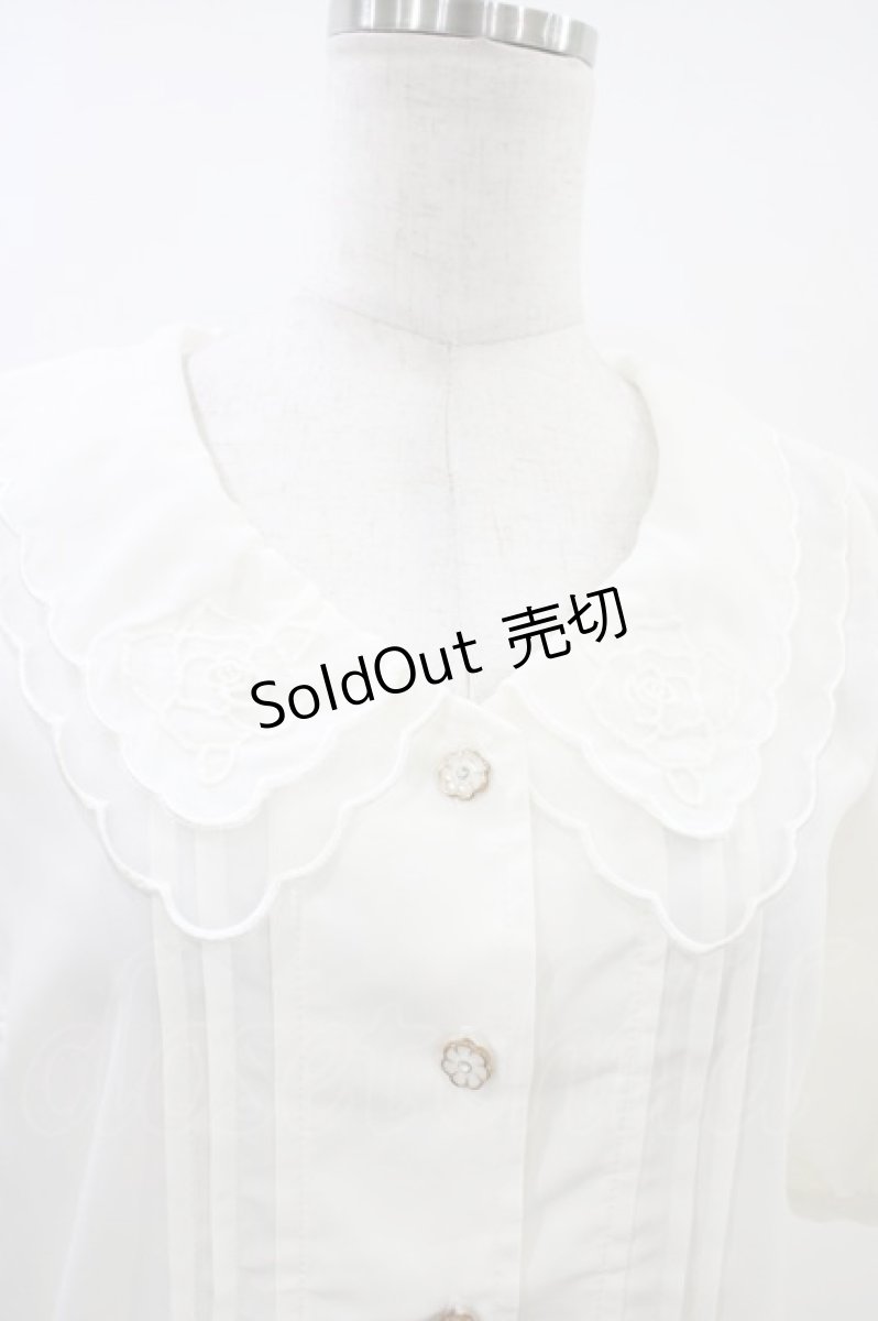 画像3: LIZ LISA / バラ刺繍スカラップブラウス 0 オフ H-26-05-28-053-LO-BL-NS-ZH (3)