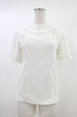 画像1: LIZ LISA / レースパフトップス 0 白 H-26-05-28-054-LO-TO-NS-ZH (1)