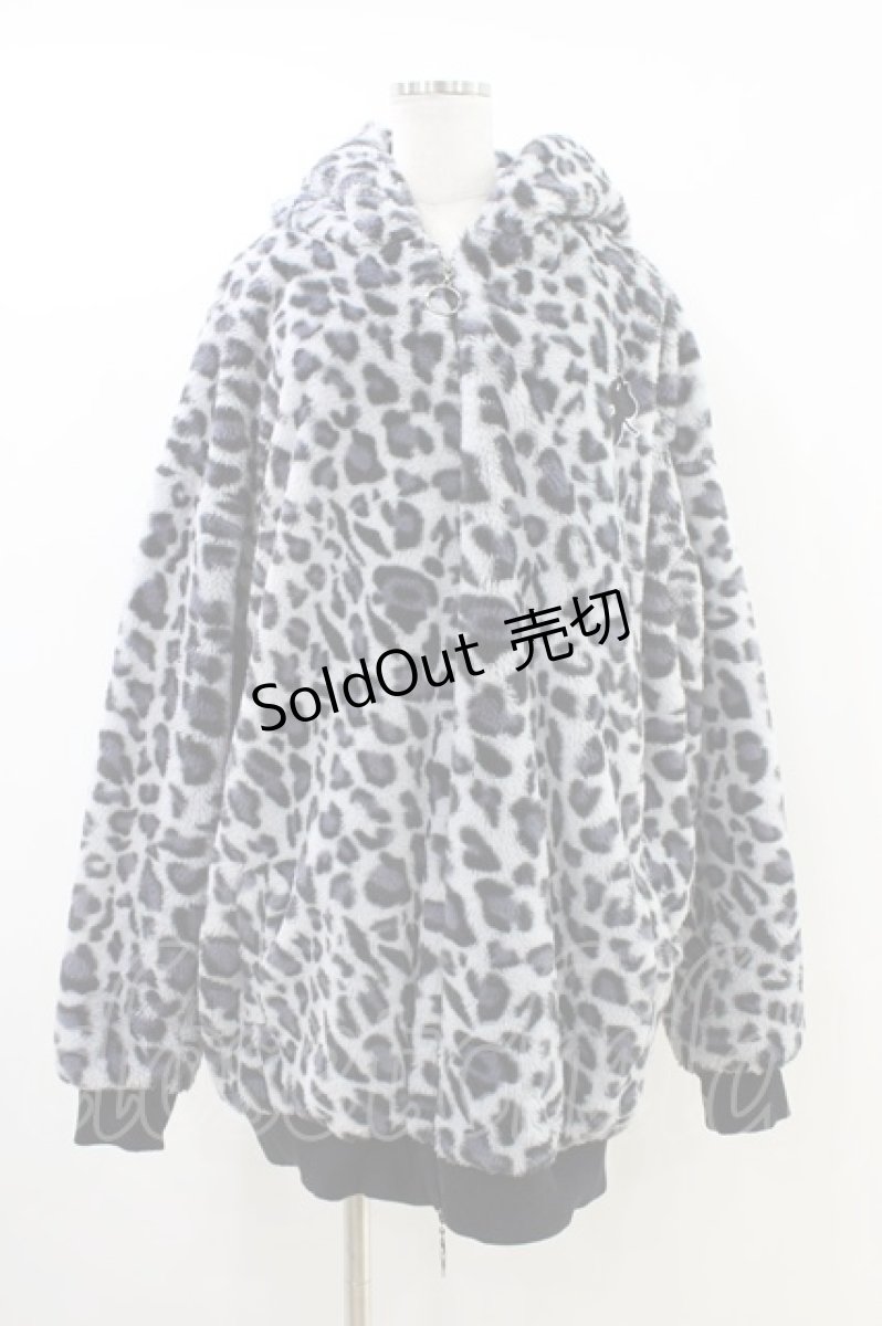 画像1: NieR Clothing / ふわもこZIP OUTER F グレー H-26-05-28-057-PU-CO-AK-ZH (1)