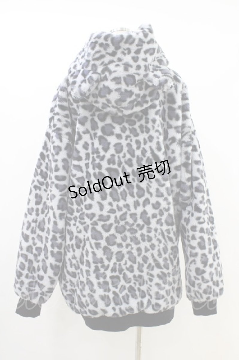 画像2: NieR Clothing / ふわもこZIP OUTER F グレー H-26-05-28-057-PU-CO-AK-ZH (2)