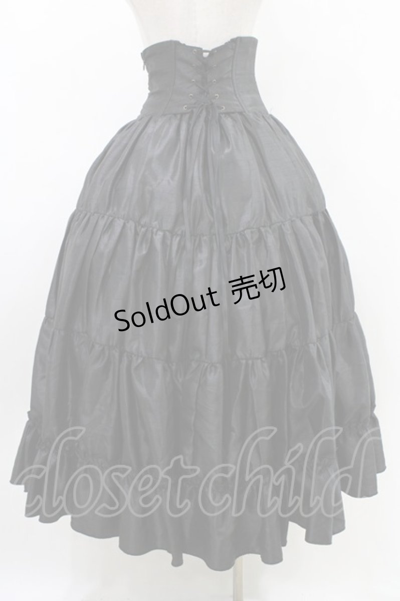 画像2: ATELIER PIERROT / Long Corset Skirt  ブラック H-26-05-28-014-EL-SK-KB-ZH (2)
