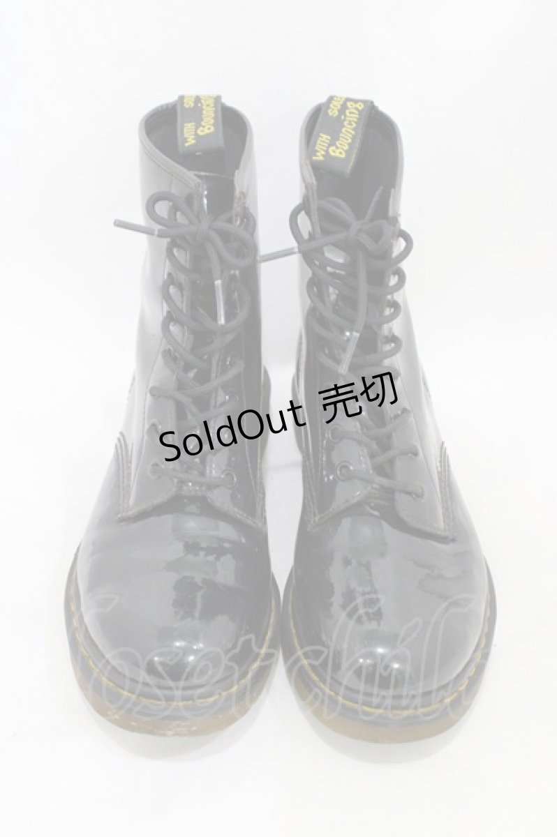 画像1: Dr.Martens （Getta Grip） / パテント8ホールブーツ UK7(約26cm) ブラック H-26-05-28-002-PU-SH-KB-ZH (1)