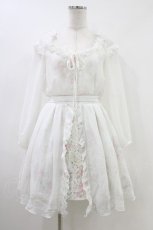 画像1: LIZ LISA / フラワーレースワンピース 0 白 H-26-05-28-022-LO-OP-NS-ZH (1)