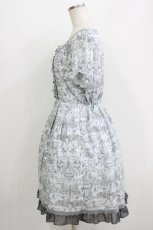 画像2: axes femme / アンティーク柄ワンピース M グレー H-26-05-29-027-AX-OP-NS-ZH (2)
