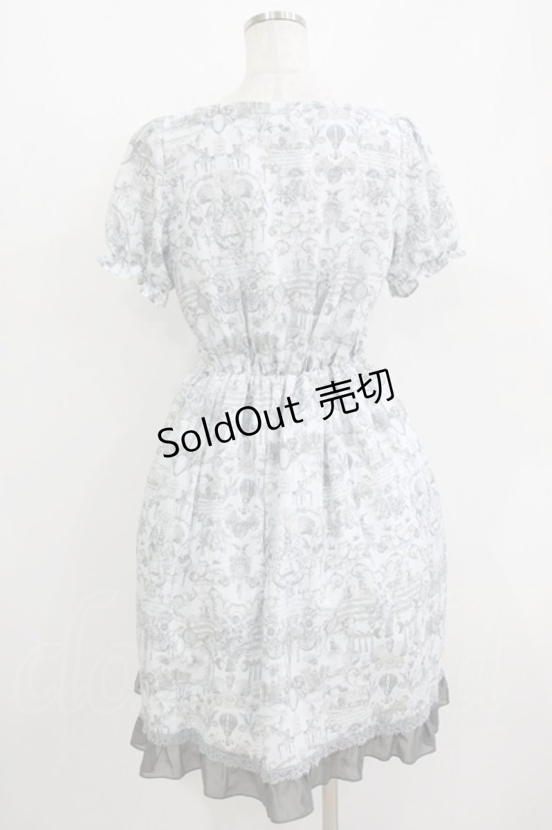 画像3: axes femme / アンティーク柄ワンピース M グレー H-26-05-29-027-AX-OP-NS-ZH (3)