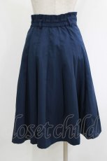 画像3: F&A / べっ甲バックルタックスカート Free NAVY H-26-05-29-033-CA-SK-NS-ZH (3)