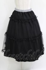 画像4: m petit by misako / NINA'S/RVパニエスカート L ブラック/ブラックギンガム リバーシブル H-26-05-29-005-LO-SK-NS-ZH (4)
