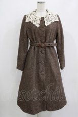 画像1: an another angelus / レース衿ツイードコート Free BROWN H-26-05-29-007-CA-CO-NS-ZH (1)