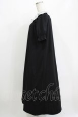 画像2: m petit by misako / レース襟カットワンピース L ブラック H-26-05-29-014-LO-OP-NS-ZH (2)
