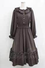画像1: m petit by misako / AOK*フリルカラータックワンピース L グレー H-26-05-29-018-LO-OP-NS-ZH (1)