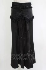 画像1: Qutie Frash / コルセット付きロングスカート M 黒 H-26-05-30-008-QU-SK-AK-ZH (1)