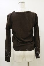 画像2: axes femme / 刺繍カーディガン M ブラウン H-26-06-01-043-AX-TO-NS-ZH (2)