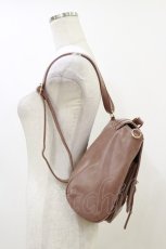 画像2: axes femme / 型押しサッチェルバッグ  ブラウン H-26-06-01-005-AX-BG-NS-ZH (2)