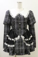 画像1: Jamieエーエヌケー / チェックコルセットコンビネゾン M グレー H-26-06-01-056-LO-OP-NS-ZH (1)