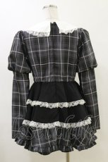 画像2: Jamieエーエヌケー / チェックコルセットコンビネゾン M グレー H-26-06-01-056-LO-OP-NS-ZH (2)