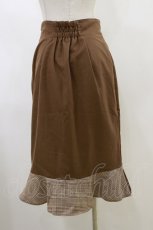 画像2: an another angelus / グレンチェックフリルタイトスカート Free BROWN H-26-06-01-058-CA-SK-NS-ZH (2)