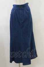 画像1: axes femme POETIQUE / サイドプリーツデニムスカート M BLUE H-26-06-01-059-AX-PA-NS-ZH (1)