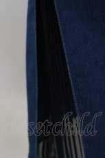 画像3: axes femme POETIQUE / サイドプリーツデニムスカート M BLUE H-26-06-01-059-AX-PA-NS-ZH (3)