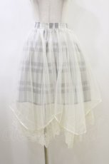 画像1: axes femme / チュール チェックスカート M オフ/グレー H-26-06-01-061-AX-SK-NS-ZH (1)