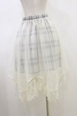 画像2: axes femme / チュール チェックスカート M オフ/グレー H-26-06-01-061-AX-SK-NS-ZH (2)