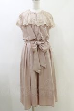 画像1: an another angelus / レースケープ衿ワンピース Free PINK BEIGE H-26-06-01-066-CA-OP-NS-ZH (1)