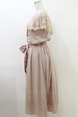 画像3: an another angelus / レースケープ衿ワンピース Free PINK BEIGE H-26-06-01-066-CA-OP-NS-ZH (3)