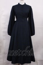 画像1: Maison de FLEUR Petite Robe canone / ニナのお茶会ワンピース M Green H-26-06-01-1006-EL-OP-NS-ZH (1)