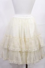 画像2: metamorphose / オーガンジーフリルパニエ Free アイボリー H-26-06-01-1012-ME-SK-NS-ZH (2)