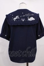 画像2: Amavel / Twilight Unicorn フリルブラウス Free ネイビー H-26-06-01-1020-CA-BL-NS-ZH (2)