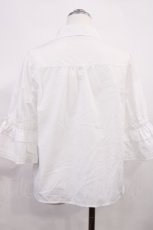 画像2: axes femme POETIQUE / ボリュームフリル袖ブラウス M オフ H-26-06-01-1024-AX-BL-NS-ZH (2)