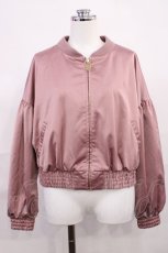 画像1: Maison de FLEUR / レースアップブルゾン S ピンク H-26-06-01-1025-LO-JA-NS-ZH (1)