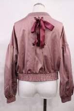 画像2: Maison de FLEUR / レースアップブルゾン S ピンク H-26-06-01-1025-LO-JA-NS-ZH (2)