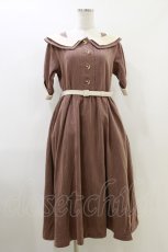 画像1: an another angelus / オフショルバイカラーワンピース Free BROWN H-26-06-01-073-CA-OP-NS-ZH (1)