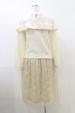 画像2: axes femme / 肩デザインアンサンブルニットワンピース M 生成り/オフ H-26-06-01-074-AX-OP-NS-ZH (2)