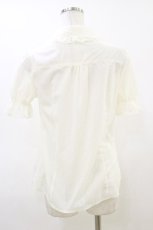 画像2: axes femme POETIQUE / お花モチーフ襟ブラウス M オフ H-26-06-01-019-AX-BL-NS-ZH (2)