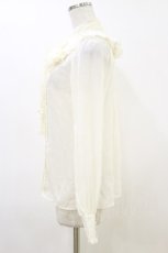 画像3: axes femme kawaii / レースボータイフリルブラウス M 生成り H-26-06-01-023-AX-BL-NS-ZH (3)