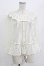 画像1: Melody BasKet / 朝霧を纏うブラウス  アイボリー H-26-06-02-030-LO-BL-KB-ZH (1)