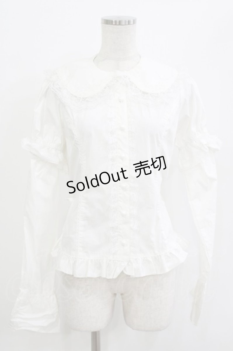 画像1: ACDC RAG / ウサピョンブラウス ONESIZE 白 H-26-06-02-032-PU-BL-AK-ZH (1)