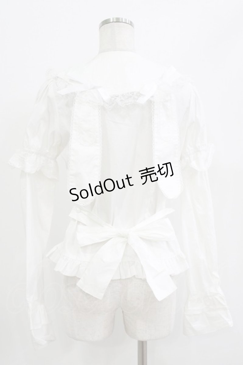 画像3: ACDC RAG / ウサピョンブラウス ONESIZE 白 H-26-06-02-032-PU-BL-AK-ZH (3)