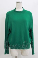画像1: Jane Marple Dans Le Salon / Cotton-cashmere turtleneck sweater  グリーン H-26-06-02-058-JM-TO-KB-ZH (1)