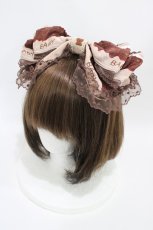 画像1: BABY,THE STARS SHINE BRIGHT / Fondant Chocolat Nounours Collection柄カチューシャ  ベージュ H-26-06-02-1004-BA-AC-NS-ZH (1)