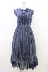 画像1: axes femme / レーシーノースリワンピース M ネイビー H-26-06-02-1028-AX-OP-NS-ZH (1)