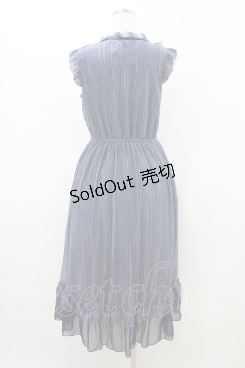 画像2: axes femme / レーシーノースリワンピース M ネイビー H-26-06-02-1028-AX-OP-NS-ZH (2)