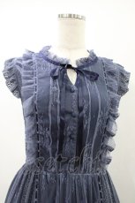 画像3: axes femme / レーシーノースリワンピース M ネイビー H-26-06-02-1028-AX-OP-NS-ZH (3)
