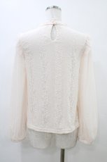画像2: axes femme POETIQUE / レーシープルオーバー M ピンク H-26-06-02-1049-AX-TO-NS-ZH (2)