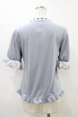 画像2: axes femme / レイヤード風ブロッキングプルオーバー M サックス H-26-06-02-1053-AX-TO-NS-ZH (2)